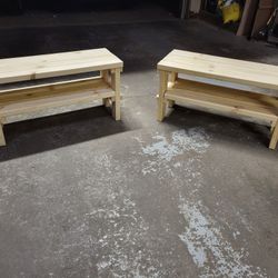 Handmade Wooden Shoeracks ($125 per)