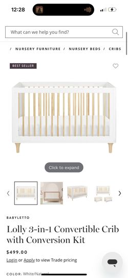 Babyletto Lolly 3-in-1 Crib And Bed