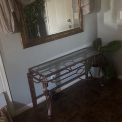 4ft Mirror And Table