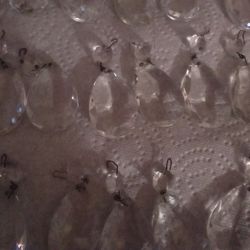 Antique Cristal Chandler Prisms 