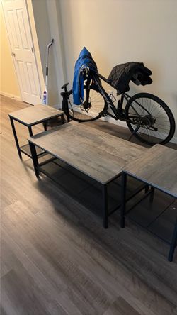 Coffee table with two end tables