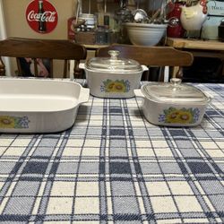 Vintage Corning Ware  Cookware  Set Sunsations