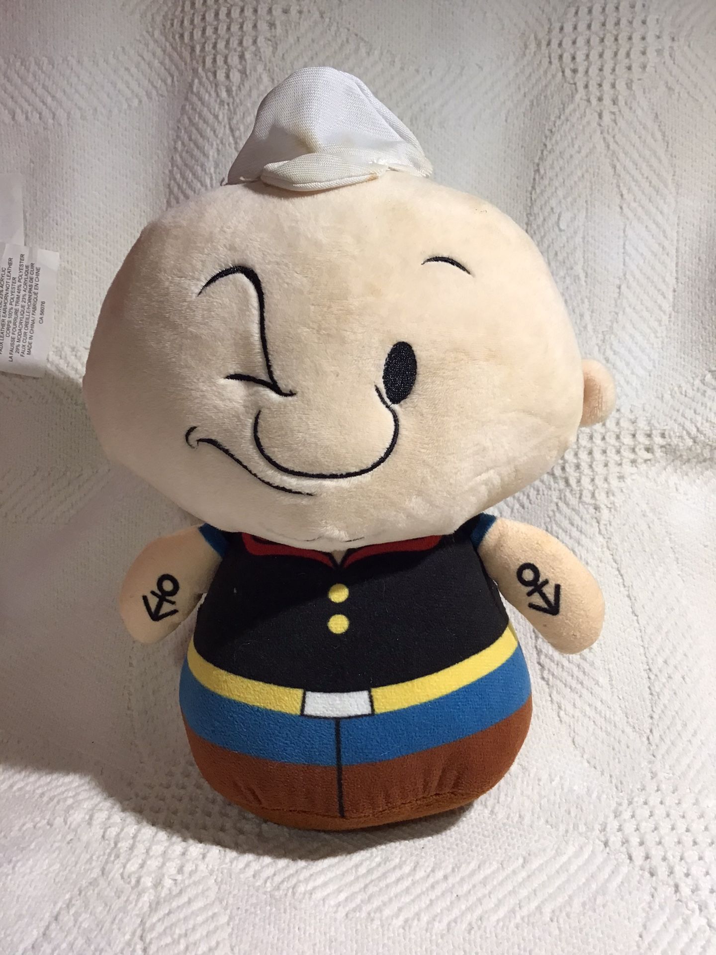 Kellytoy Popeye The Sailor Man Plush Stuffed Animal Toy 2017 Bean Bottom