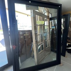 Modern Pivote Glass Door Self Closing-IN / Out Swing 71.5x95.5