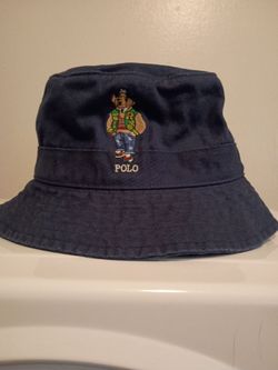 Ralph Lauren Polo Bear Bucket Hat Men's BNWT Dark blue color large/XL
