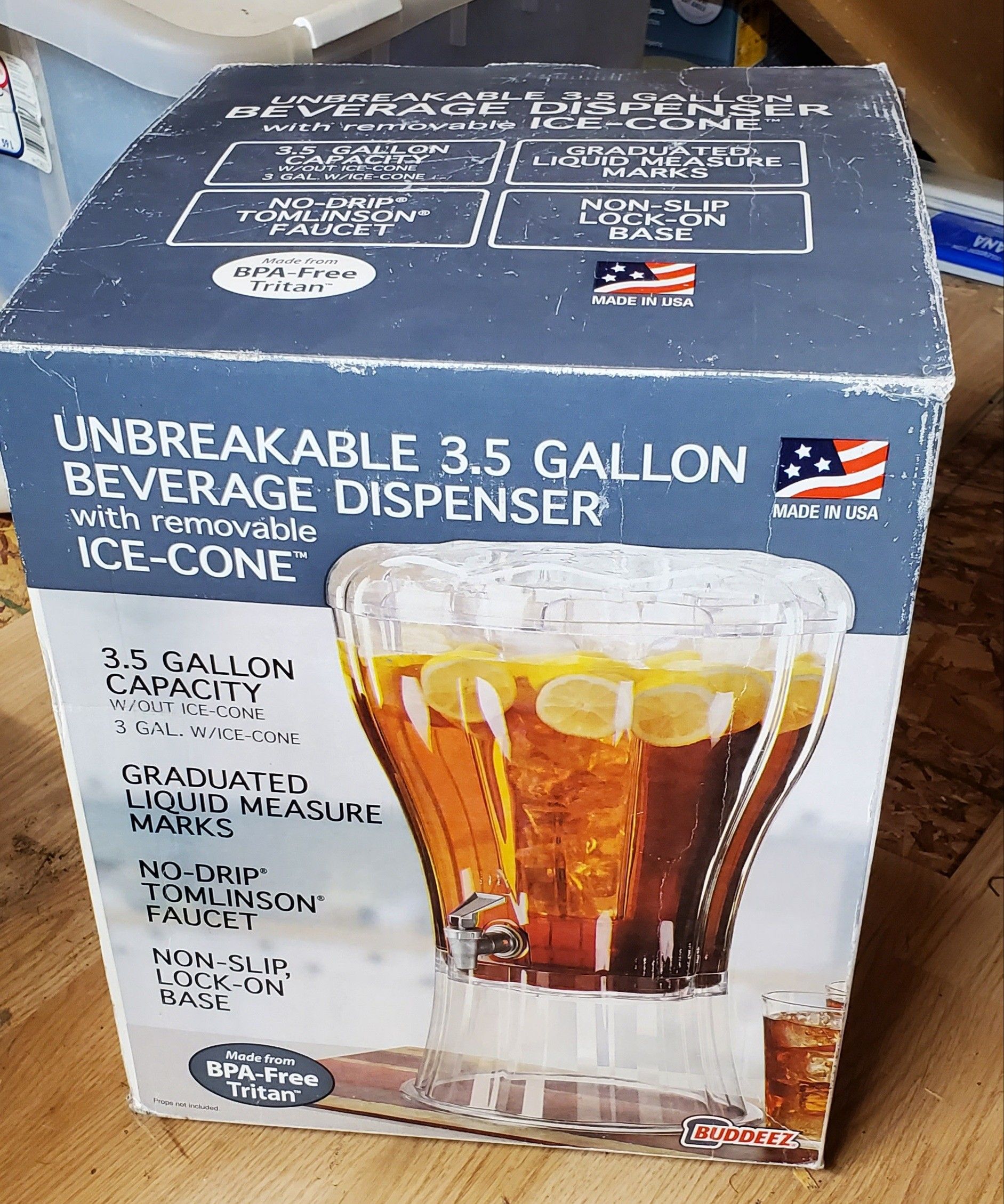 BUDDEEZ 3.5 Gallon.Beverage Dispenser