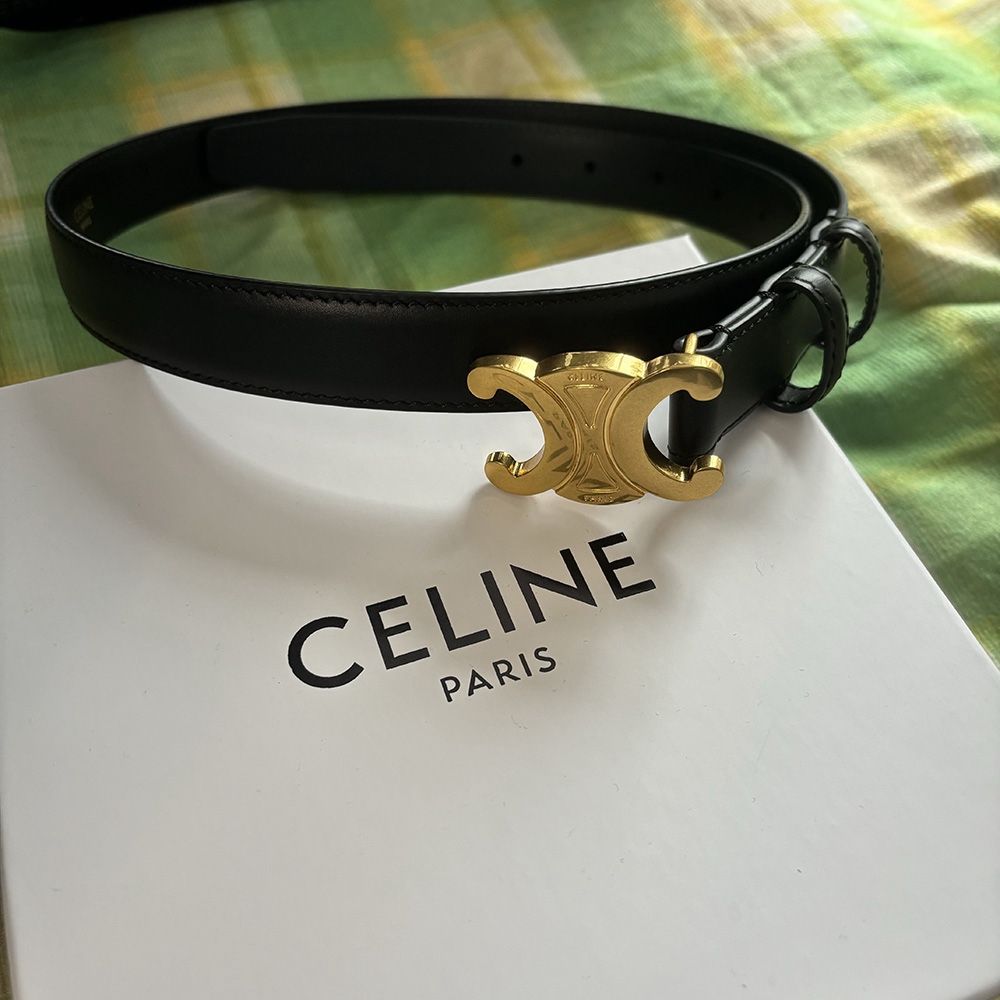 Triomphe Gold Buckle 80 Belt