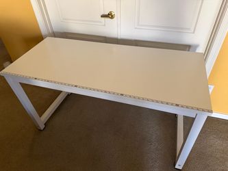 55” White Desk