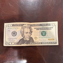 2017 $20 Star Note