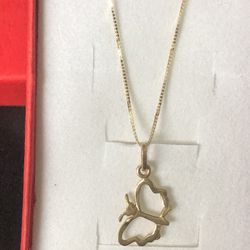 14kt Cadena Y Dije De Oro 🦋
