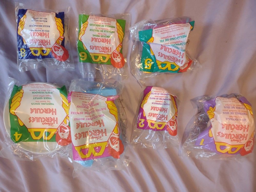 1997 Disney Hercules McDonald's Happy Meal Toys