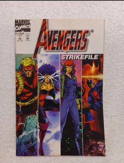 Vintage Marvel comics Avengers Strike file #1