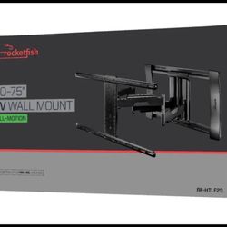 Rocketfish - Full-Motion TV Wall Mount for Most 40" - 75" TVs - Black RF-HTLF23