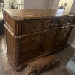 10 Drawer Antique Dresser