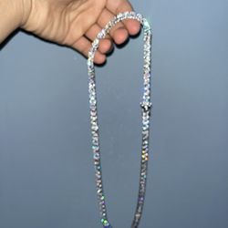 Moissainite Tennis Chain 5ct  22 Inch Long 