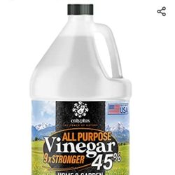 Calyptus 45% Pure Super Concentrated Vinegar | Dilutes to 9 Gallons | 9x Power Cleaning Vinegar | Plant Based | Home and Outdoor | All-Purpose Cleaner