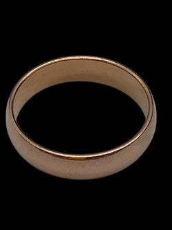 Rose gold wedding band #31384