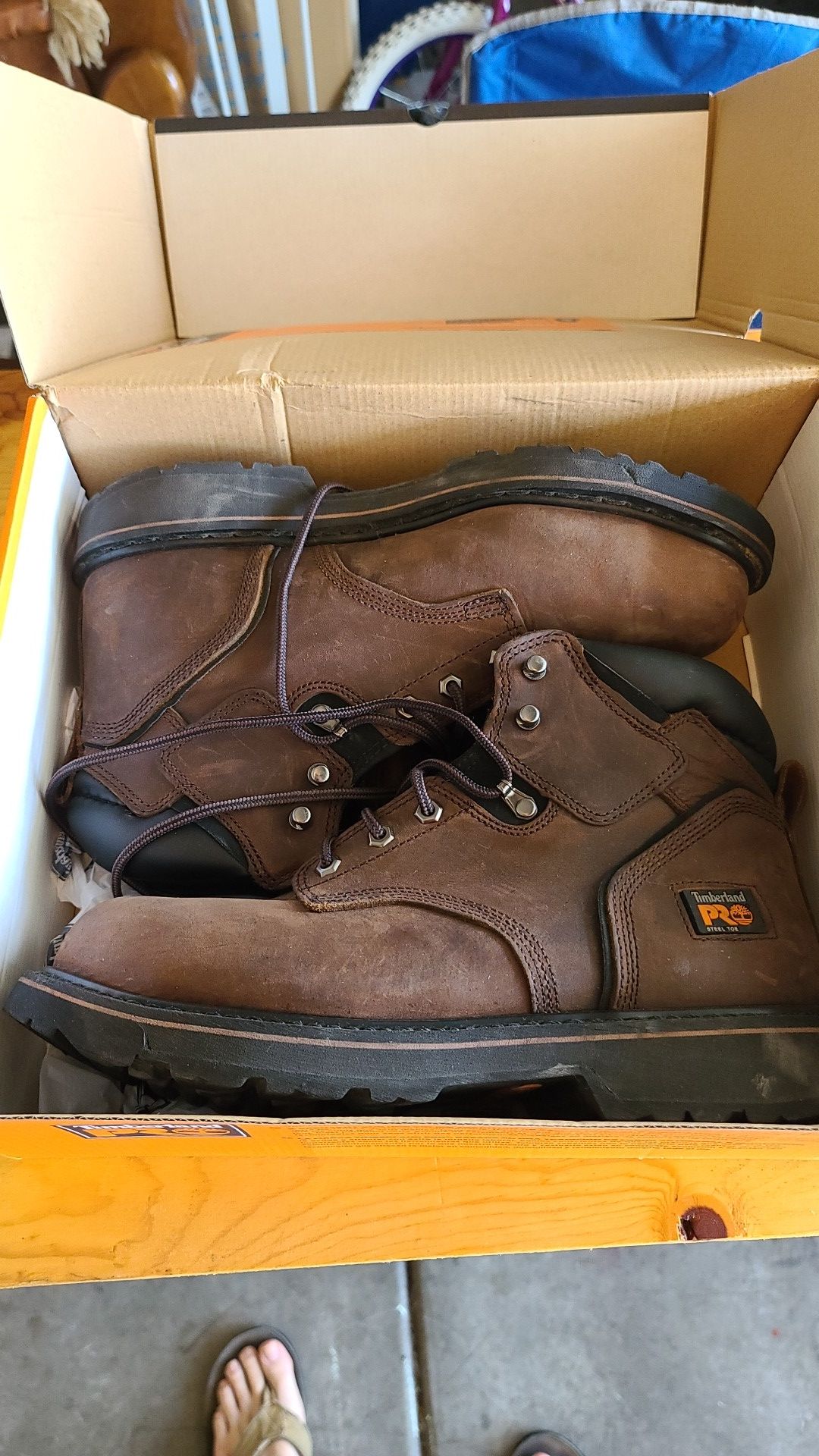 Timberland pro steel toe boots