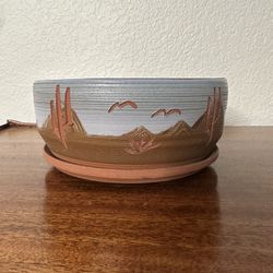 Boho Bohemian Desert Terra Cotta Plant Flower Pot Pottery 