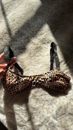 Victoria secret top/ bikini material cheetah print
