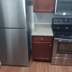 Stainless Steel Stove & Fridge 
