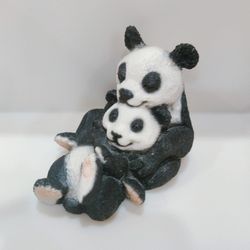 Vintage Castagna Panda Lovers Figurine
