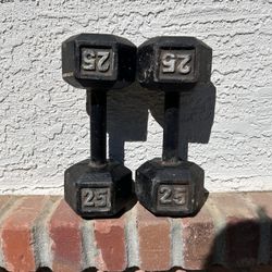 25 Pound Dumbells