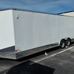 8.5x24ft Enclosed Vnose Trailer Brand New Moving Storage Cargo Traveling Car Truck Motorcycle Bike ATV SXS RZR UTV