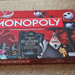 Monopoly Tim Burton's The Nightmare Before Christmas Board Game