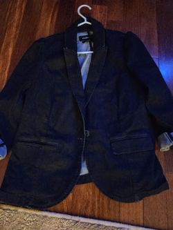 Womens torrid blue jeans blazer