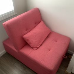 This Pink Fold Out Couch 