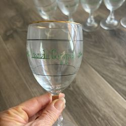 Irish Coffee Goblets Gold Rimmed