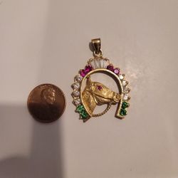 Gold Horse Pendant 