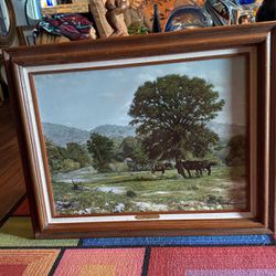 Larry Dyke Limited Print Signed, Framed Non Glare Glass Wooden Frame, Ready To Hang