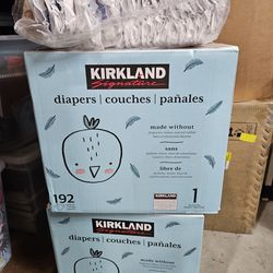 2 Unopened Boxes Kirkland Diapers Size 1
