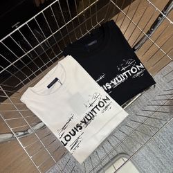Louis Vuitton White/Black T-shirt 24ss 