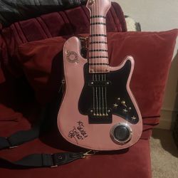 Rare Guitar Shaped Purse/Bluetooth Speaker Crossbody 