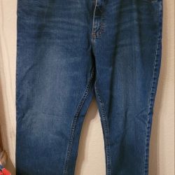 Men's Wrangler Blue Jeans Relaxed 38 X 32