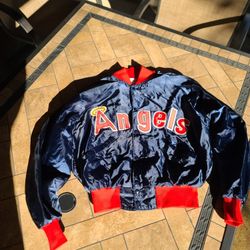 California Angels baseball Jacket vintage L Delong WPL 8936
