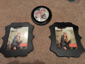 3 NEW 8x10 Black Frames
