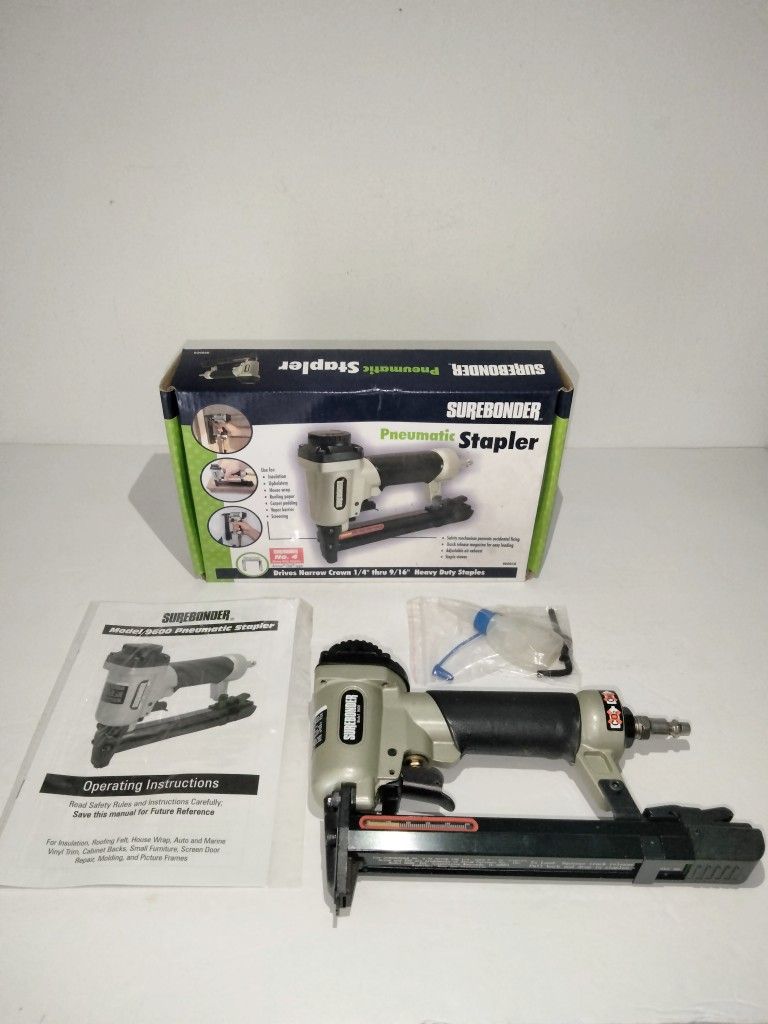 Surebonder Pneumatic Heavy Duty T50 Type Narrow Crown Stapler | 9600CB