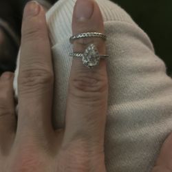 Wedding And Engagement Rings Set
