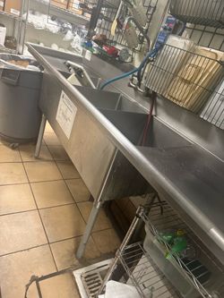 3 compartment sink for sale