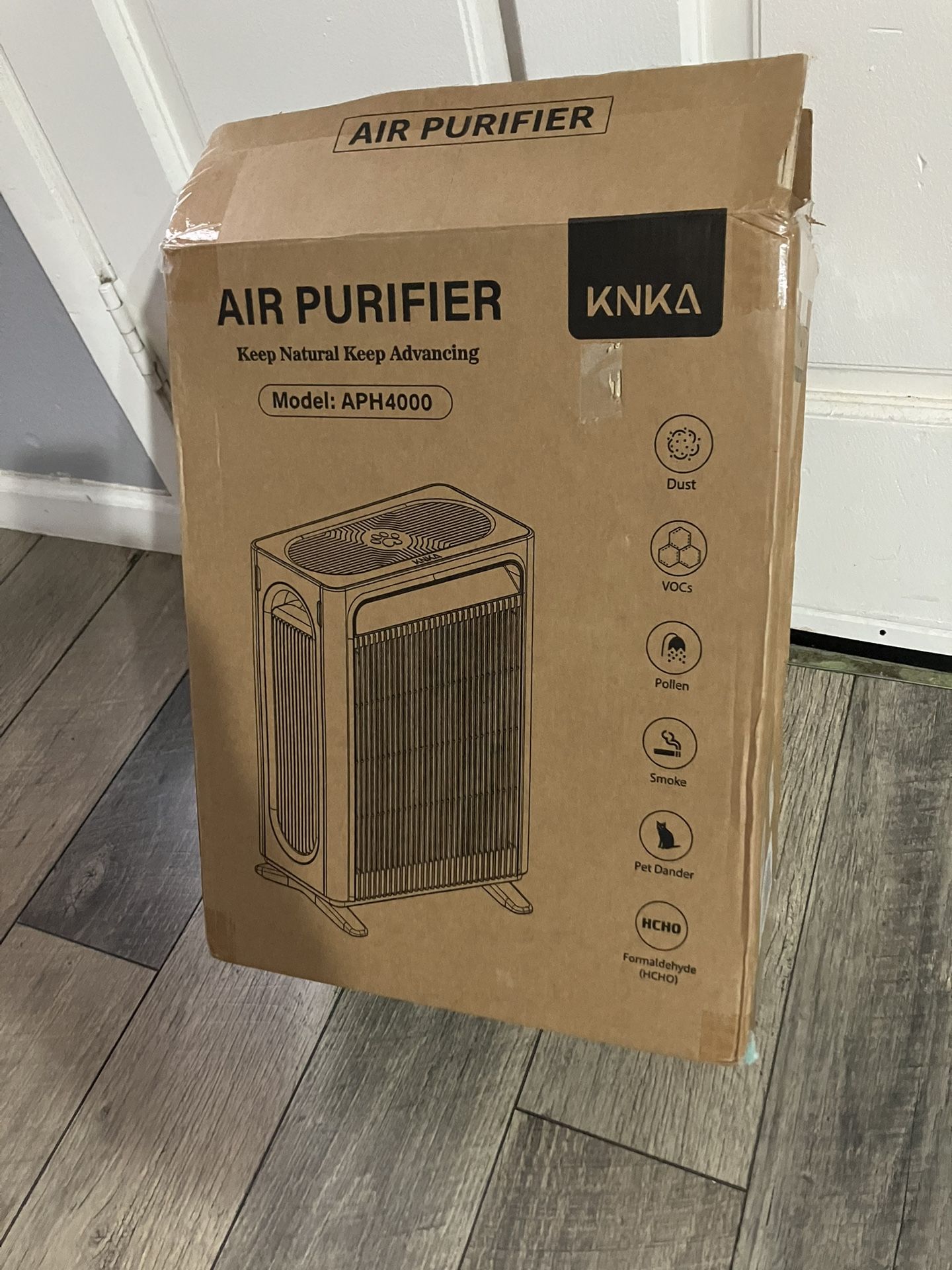 KNKA Pro Air Purifier, HEPA Air Purifier for Home Large Room up to 3500 Sq.ft/2h – Double-Sided Filter for Pets Odor, Allergies, Dust, Smoke, with Air