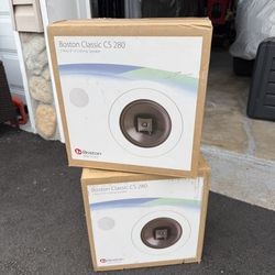 Boston Acoustics Classic CS 280 8” 2-Way In-Ceiling Speakers (Pair) – Brand New