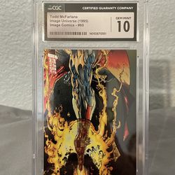 1995 Image Universe Todd McFarlane Spawn Card #60 CGC Graded 10