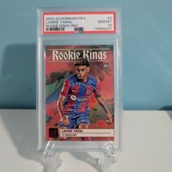 Lamine Yamal rookie kings red psa 10