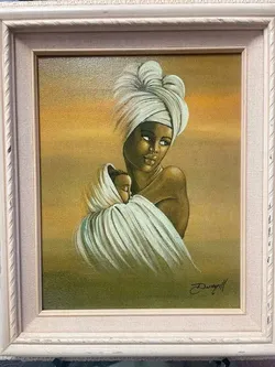 Mother and child painting by Elaine Dunghill