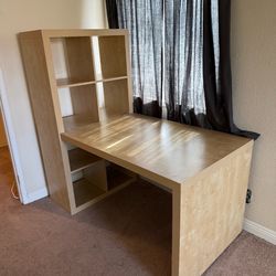 Office desk and Shelving