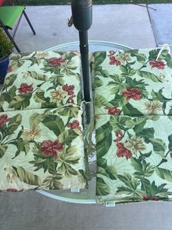 Plantation Patterns Outdoor Patio Cushion Set – 4 Pieces